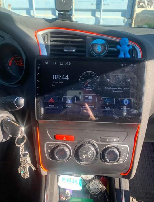 Rádio Android 13 com GPS Citroën C4 2 (Novo)