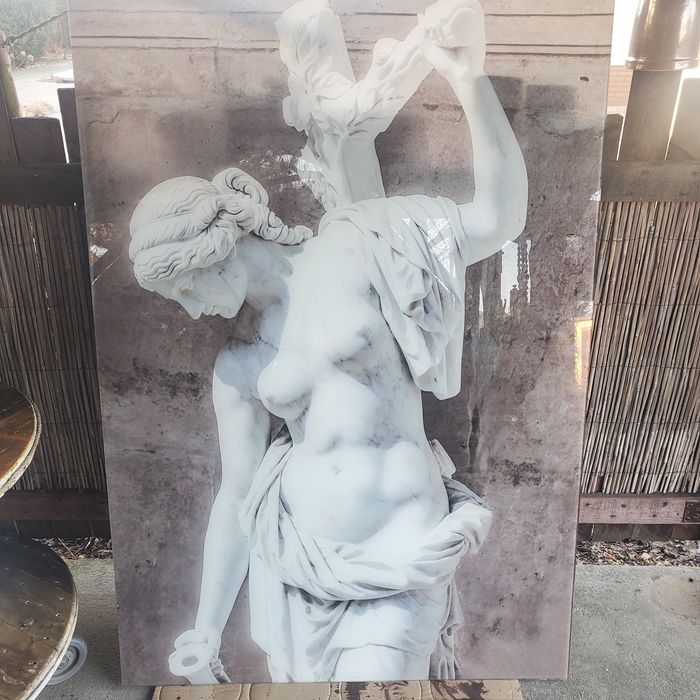 Wielka szyba ozdobna grecka boginii