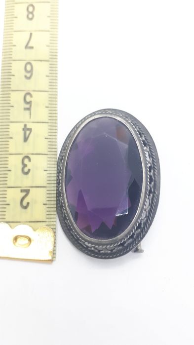 Брошь серебро 875пр.сюз.Лединец.