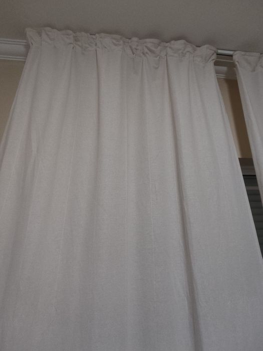 Cortinado franzido para calha ou varão
