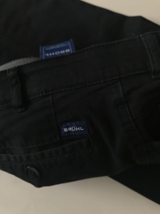 Bruhl Milano nowe spodnie męskie eleganckie czarne XXL 56
