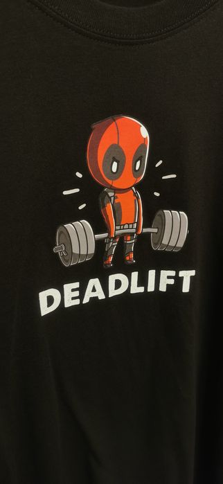 Koszulka - Deadpool Deadlift GYM T-shirt na siłownię (Rozmiar M)