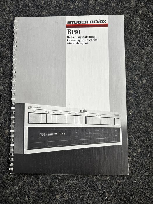 Revox B150. Oryginalny pilot i instrukcja