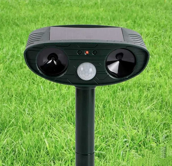 Ультразвуковий вуличний відлякувач собак автономний отпугиватель собак