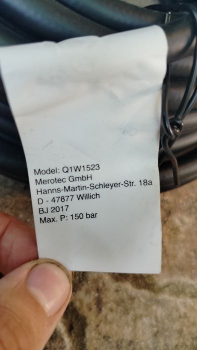 Duro 150bar max. 15m Шланг высокого давления для чистки канализации