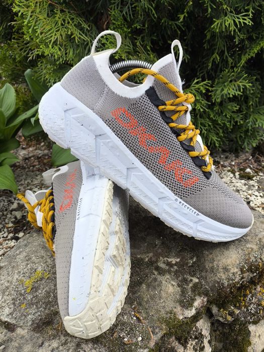 OKAKI Sneakersy Męskie Recycled | Rozmiar 41 | Szary & Pomarańczowy