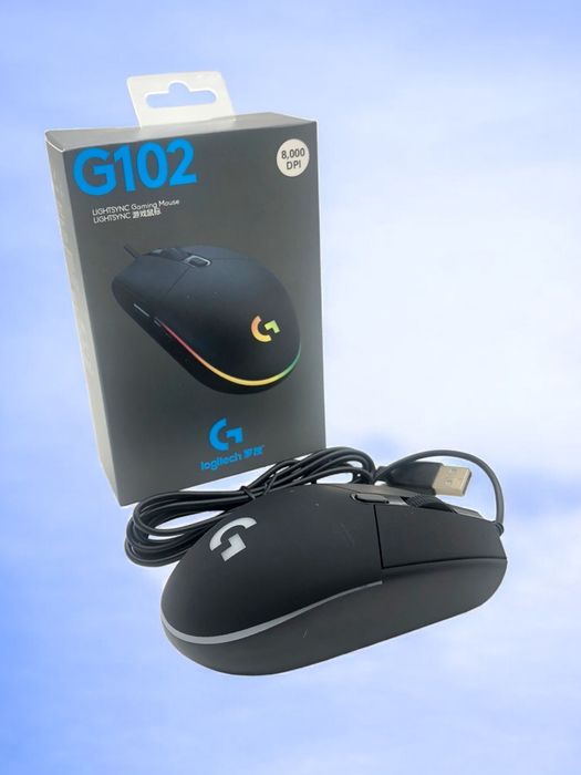 Logitech G102‼️ LightSync Gaming Black 8000dpi Игровая мышь