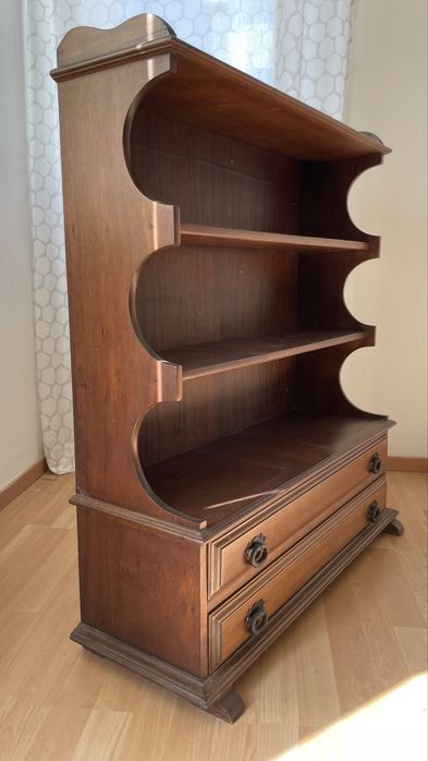 Estante de Madeira Castanha c Gavetas Fetex