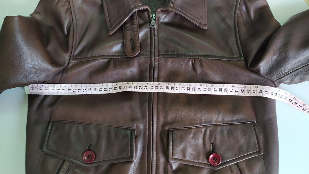 Casaco bomber mulher, couro/pele genuína- Tam. 40