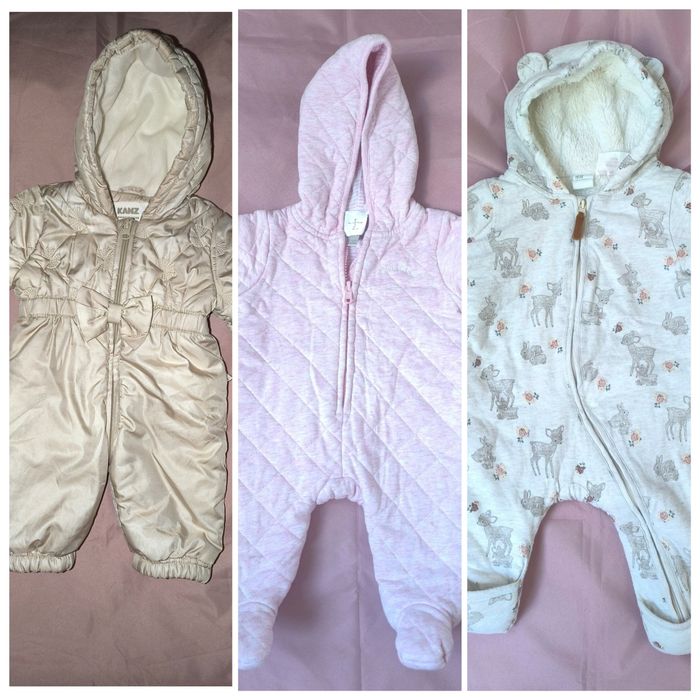 Комбинезоны на весну H&M, Levis, Kanz, Topomini. Размер 56-62.