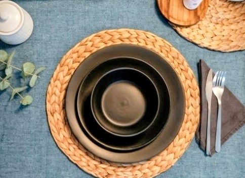 Serviço de loiça H&M preto mate