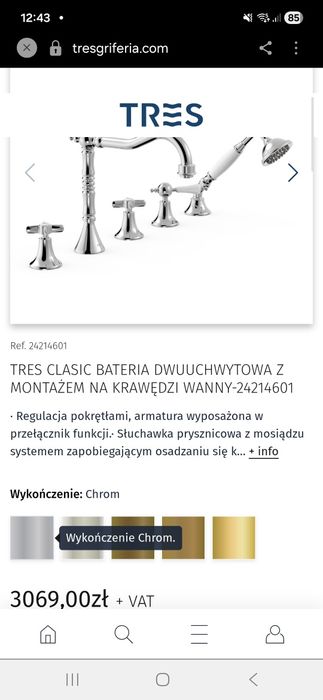 Wanna z hydromasażem + bateria