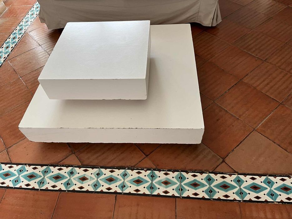 Mesa de centro quadrada de 1mx1m