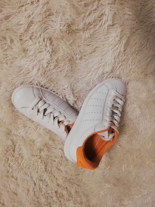 sneakersy Dsquared2 40 damskie białe skórzane 40