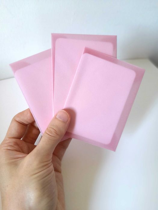 Kit de envelopes e cartões ACEO Atc papelaria cor-de-rosa