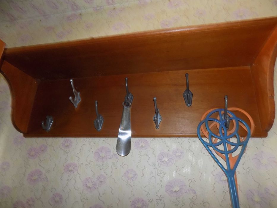 Раритетная вешалка дубовая, 80 летняя, винтажная, ретро.