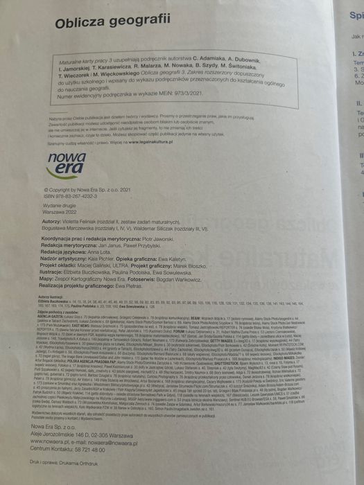Oblicza geografii maturalne karty pracy 3 zakres rozszerzony