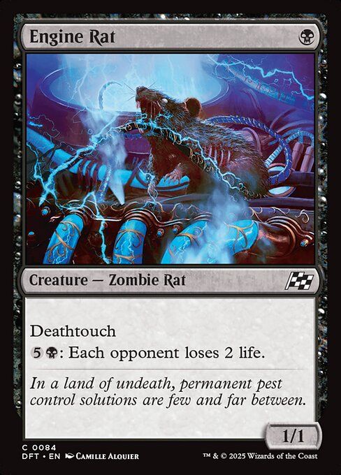 Karta Magic The Gathering Engine Rat FOIL DFT 84