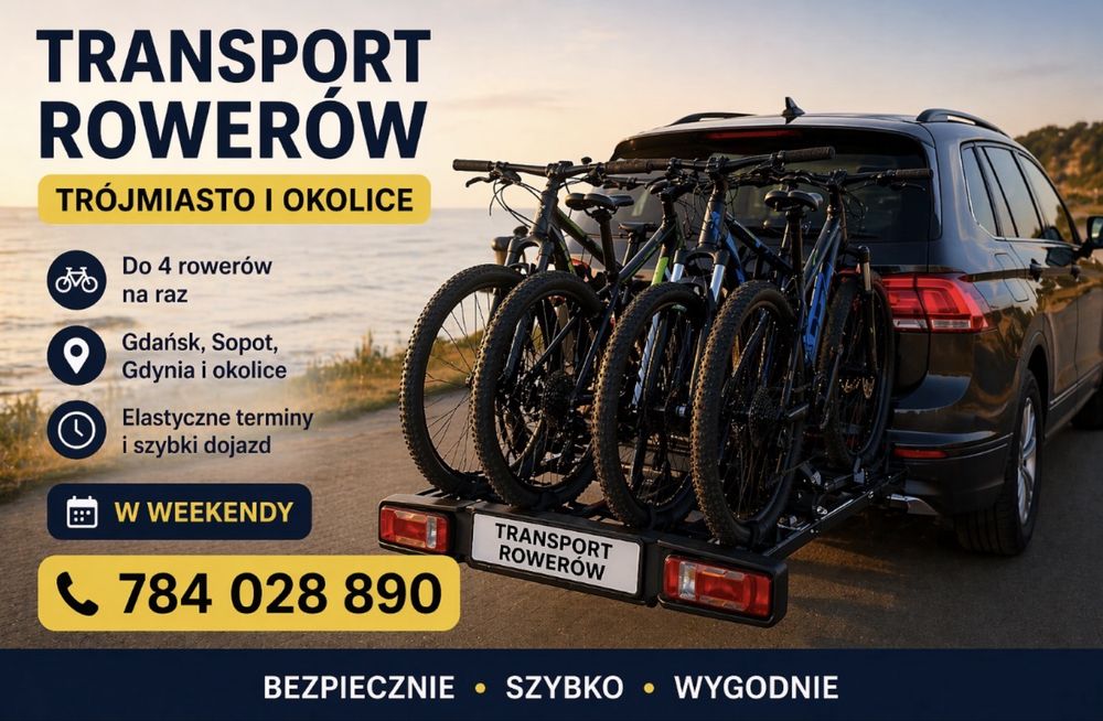 Transport rowerów Trojmiasto
