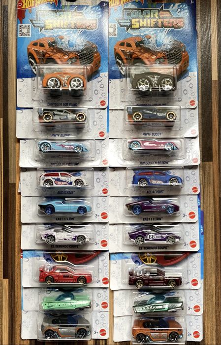 Hot wheels color shifters