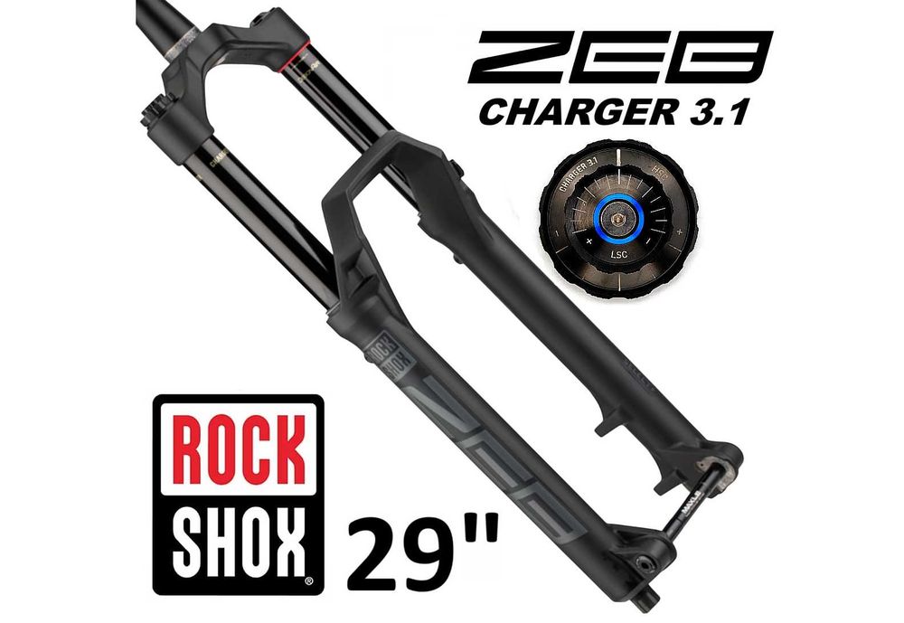 NOWY RockShox ZEB 29" 170mm Charger 3.1 Offset 44mm amortyzator rowerowy przedni przód Tapered Boost 15x110mm amor Rock Shox Faktura VAT 23%