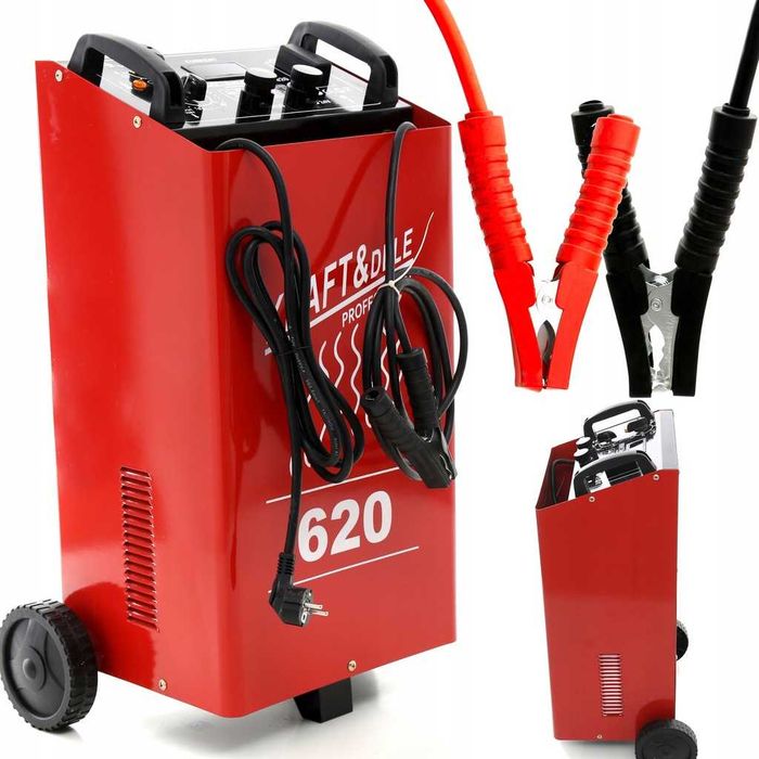 Prostownik Samochodowy Akumulatorowy Z Rozruchem 480A 12V 24V Rozruch
