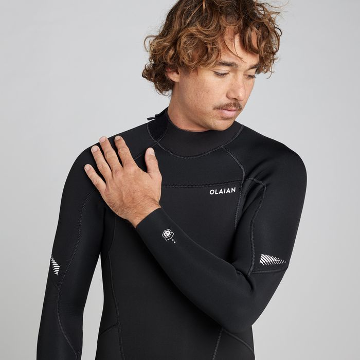 Fato de Surf 500 Neoprene 4/3 mm Homem Preto