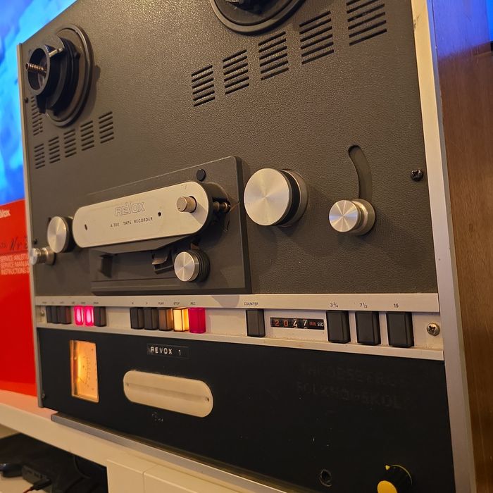 Revox A700 + instrucja+ szpule+nab