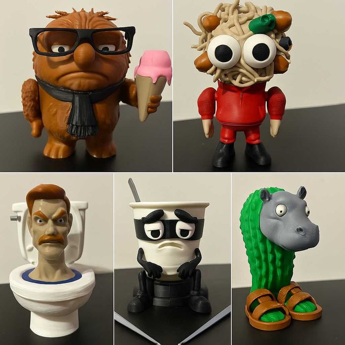 Фігурки, іграшки із Брейнрот (Brainrot), тралала, балерина капучіно