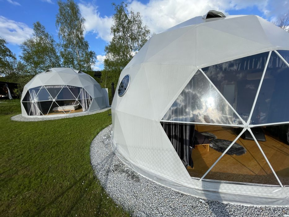 Glamp, namiot sferyczny, 7 m, wersja Kanadyjska