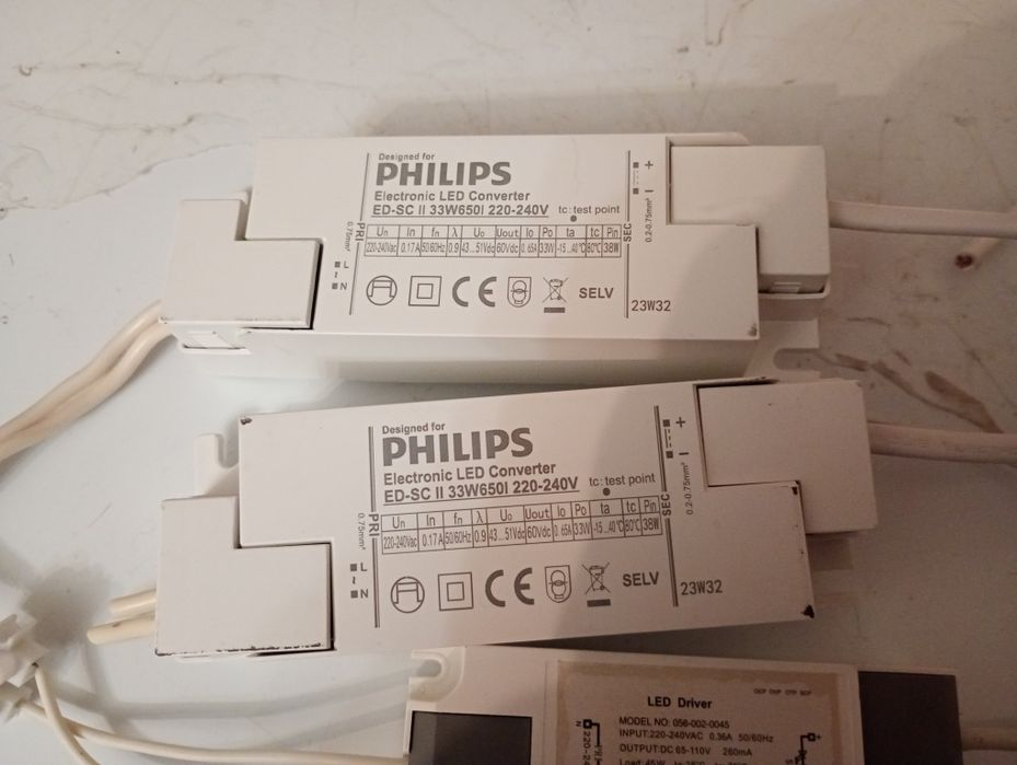 Набор LED драйверов блоков питания Philips и др. 7 шт.»