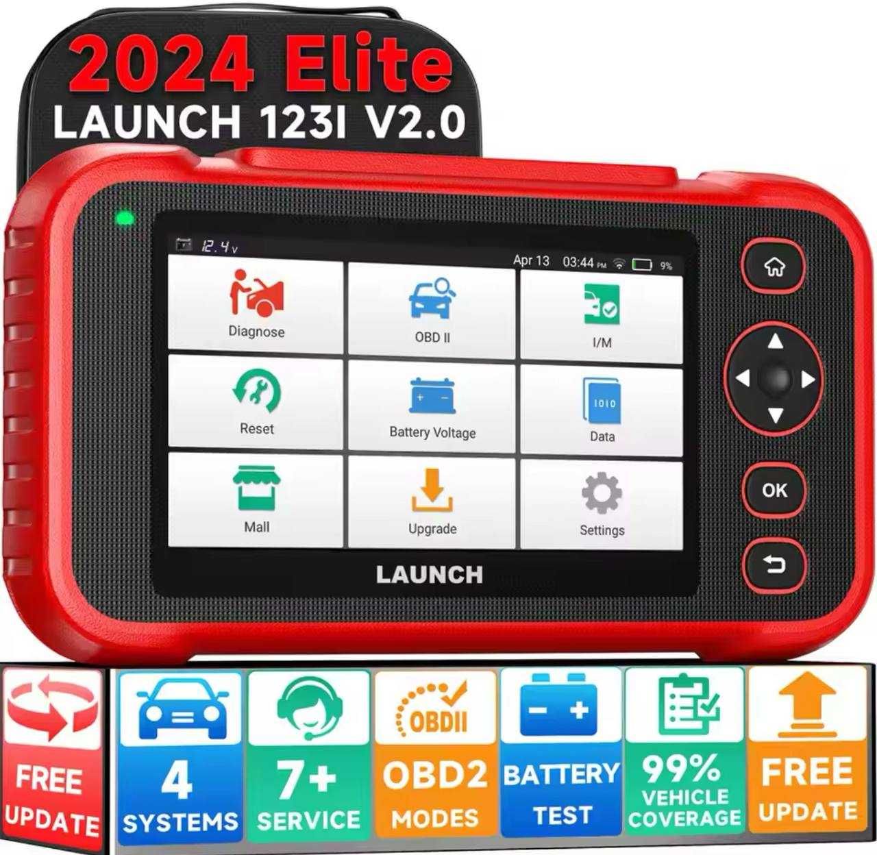 LAUNCH X431 CRP123i V2.0. 4 System 7 Service Free Update OBD2 Scaner 6 700 Olx