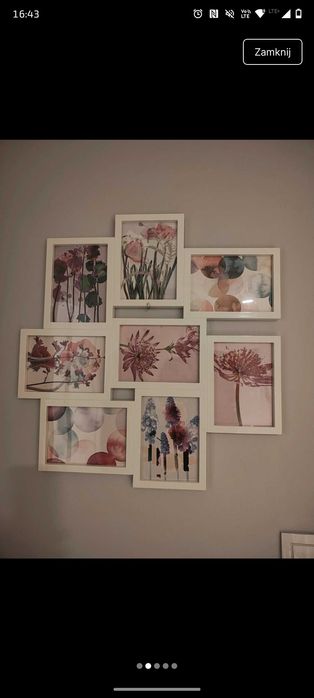 Ramka na zdjęcia z pocztówkami IKEA