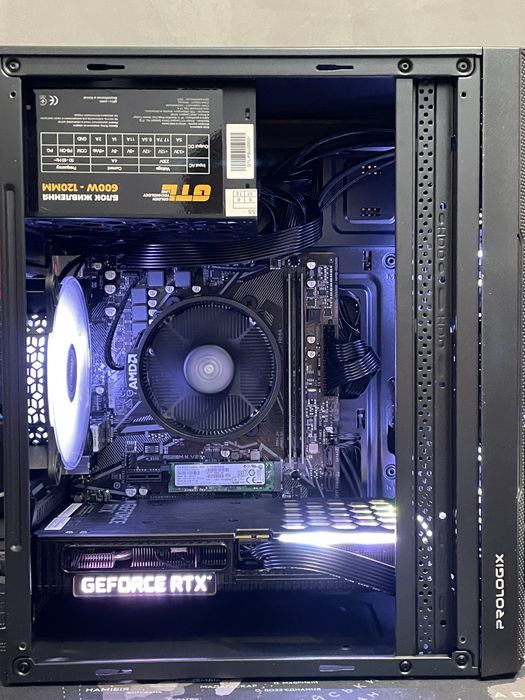 R5 5600G | RTX 3060 Ti | 16GB DDR4 | 128GB M.2 | 600W Ігровий ПК