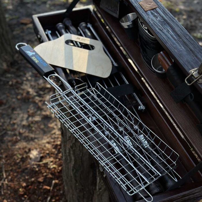 Набір шампурів ВЕДМІДЬ BS9 Подарочный набор шампуров для мужчины