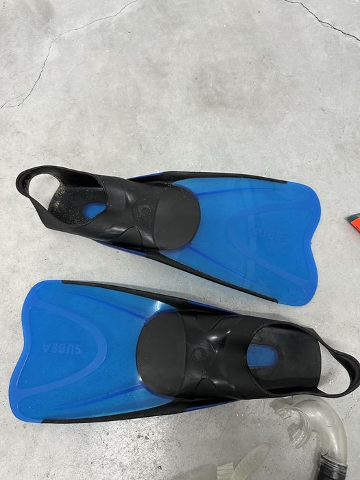 Conjunto óculos mergulho barbatanas