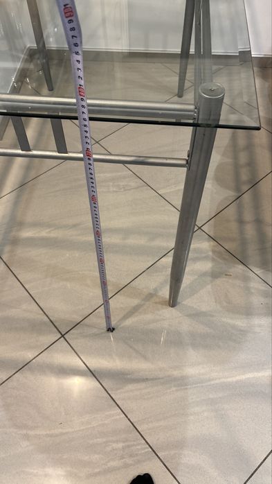 Stół szklany 120/76/76