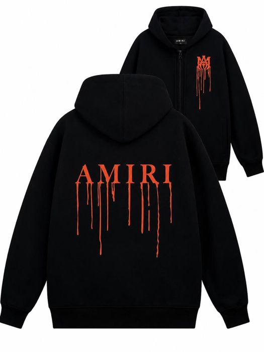 Зіп Худі Amiri / Зипка Амири / У2к чорна зип