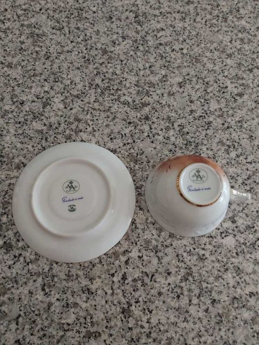Chávena de Café/Chá Vista Alegre - Pintada à Mão