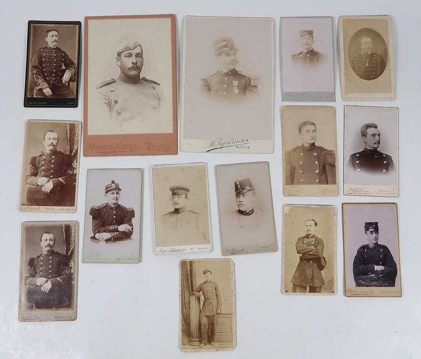 Fotografias antigas em cartão - Militaria (ref 1)