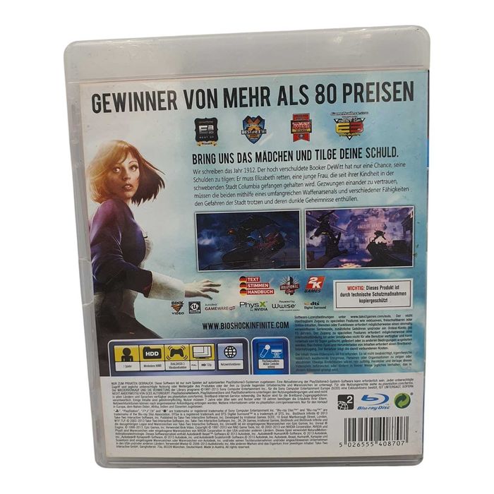 BioShock Infinite PlayStation 3 (PS3) pudełkowa