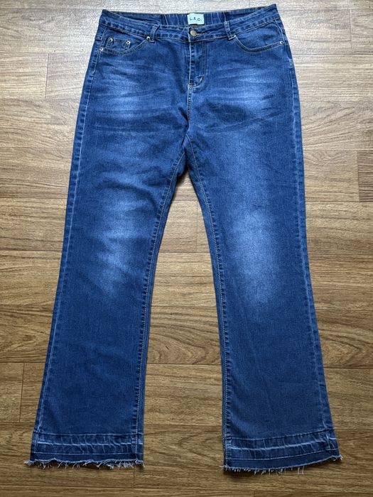 Flared jeans baggy bootcut джинси L B C flare кльош джинсы drip сині