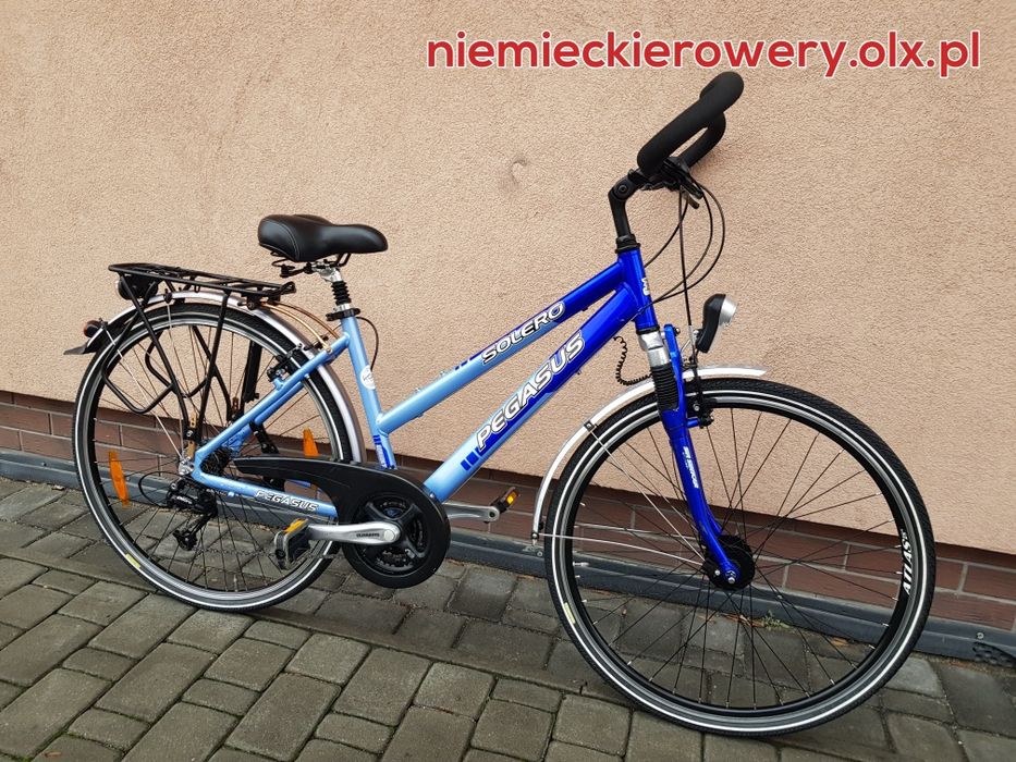 Rower damski trekkingowy PEGASUS koła 28 SHIMANO DEORE aluminium rabat