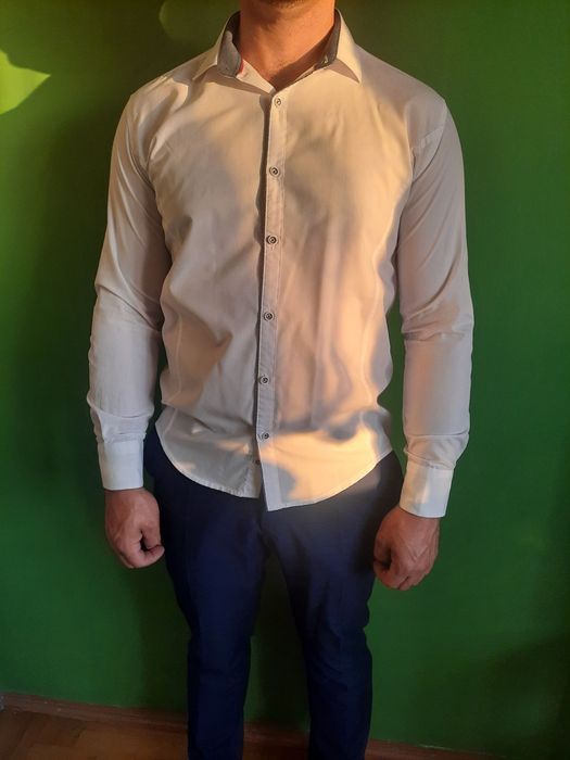 Koszula męska elegancka biała