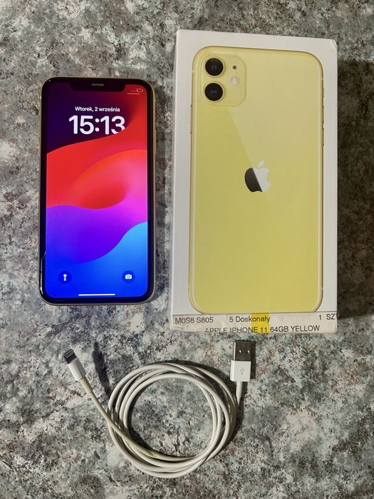 iPhone 11 żółty 64 GB