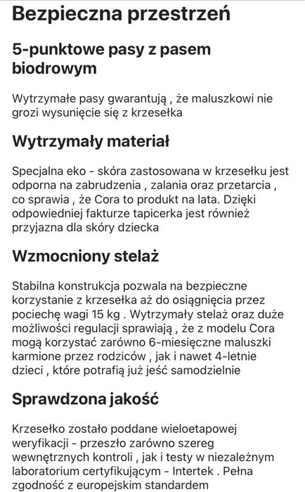 Krzesełko do karmienia 3w1 Lionelo