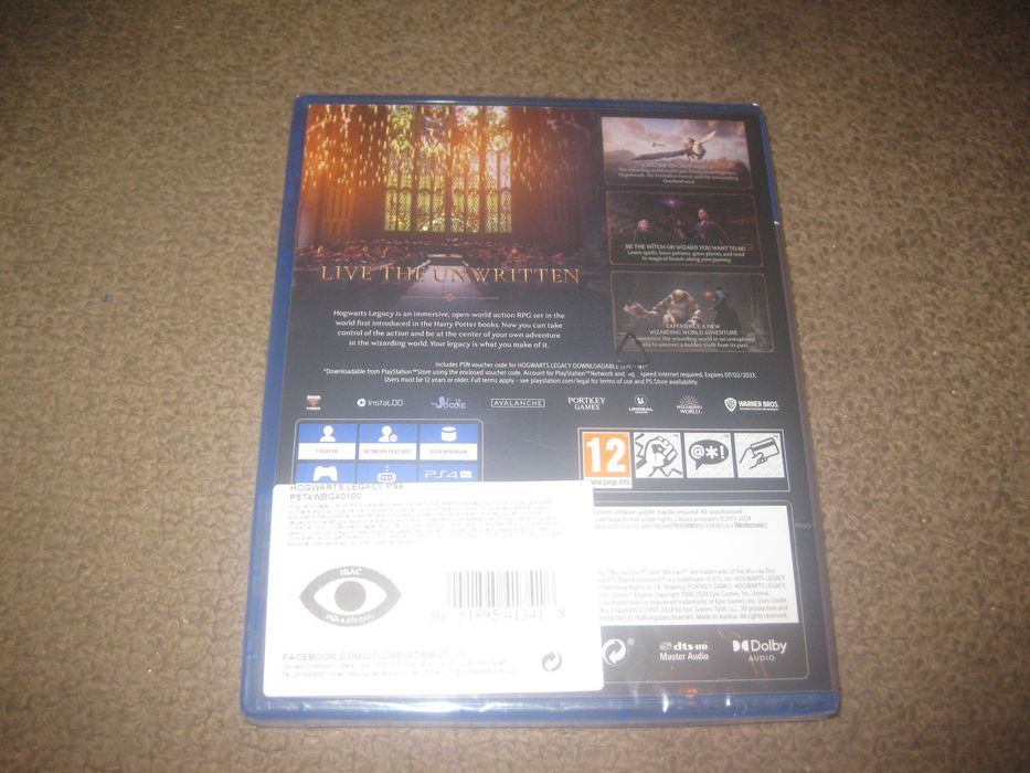 Jogo "Hogwarts Legacy" para a Playstation 4/Selado!