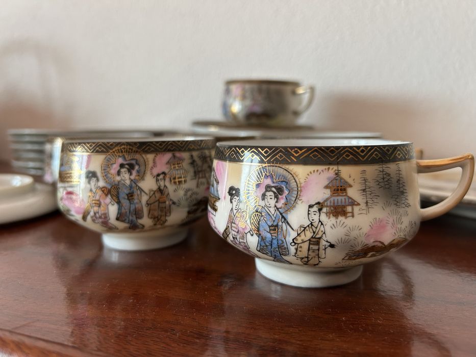 Serviço de chá Ritz China "Hand Painted"