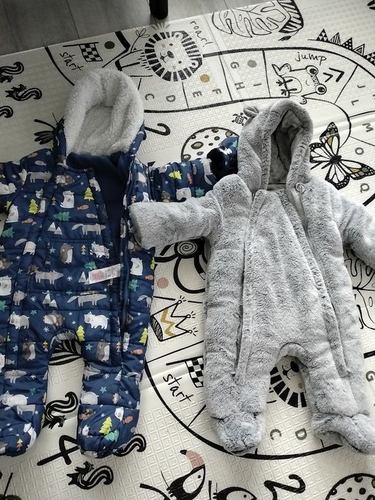 2 zimowe kombinezony