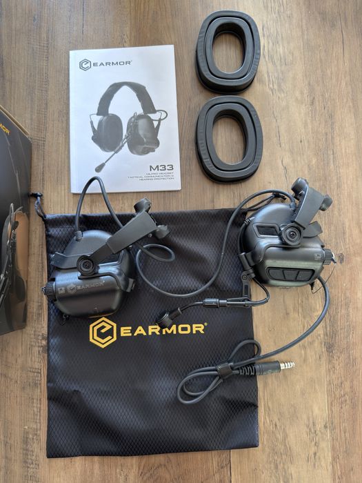 Earmor m33 milpro + Headset mount | airsoft militar